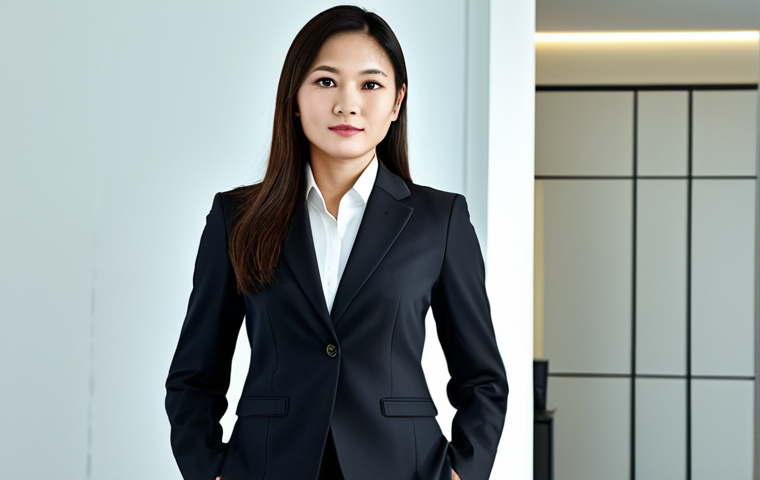 **

"A professional female lawyer in a modest, dark business suit, standing confidently in a modern Bangkok office. Fully clothed, appropriate attire, safe for work. Perfect anatomy, correct proportions, natural pose. High-quality professional photography, bright lighting, clean background. family-friendly, realistic."

**